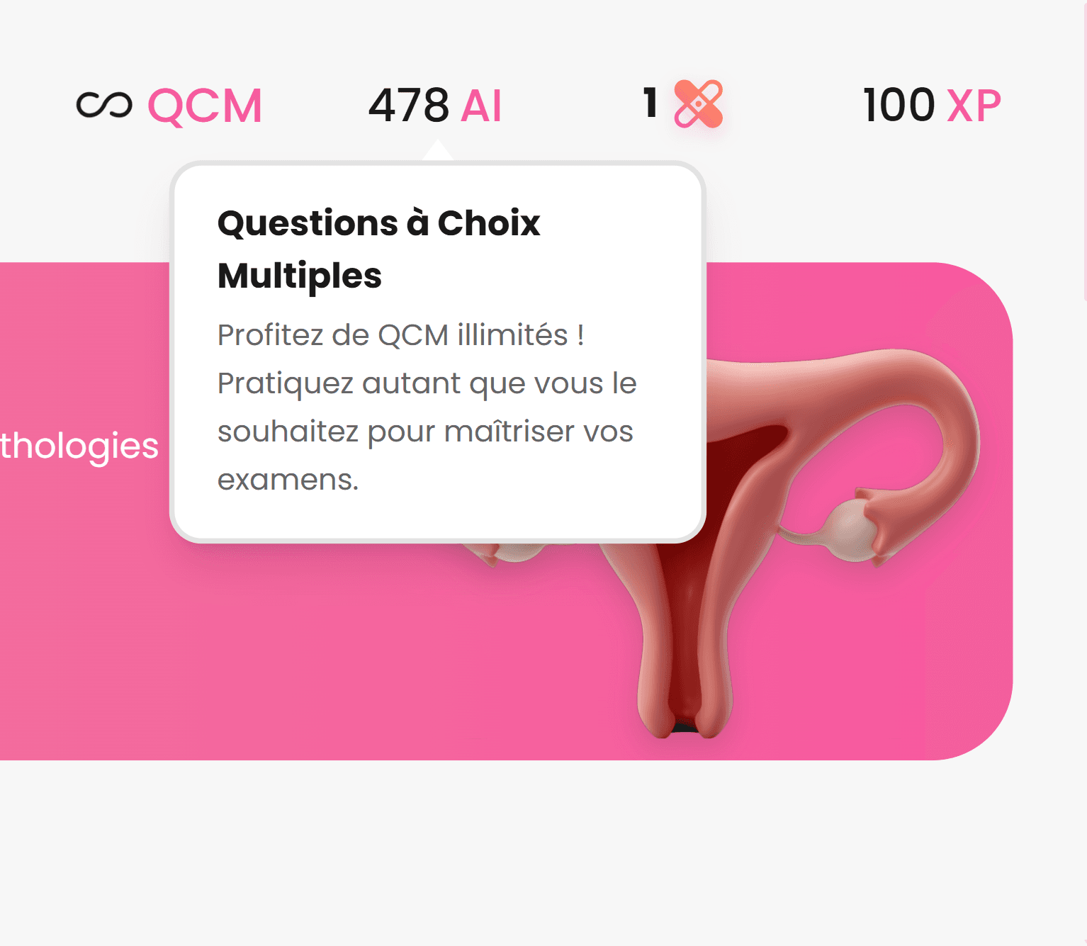 MyQCM medical learning preview