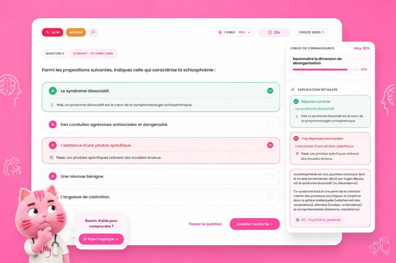 QCM & feedback avancé